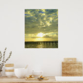 Poster Lever du soleil sur le quai (Cuisine)