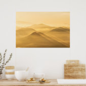 Poster Lever du soleil sur les collines de brouillard mat (Cuisine)