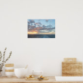 Poster Lever du soleil sur Sea I Pastel Seascape (Cuisine)