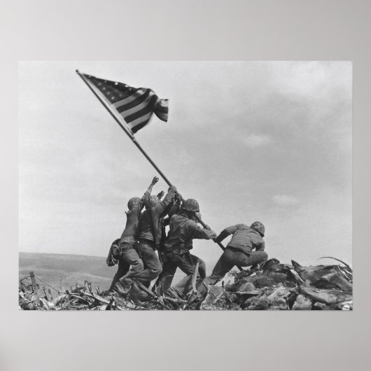 Poster lever le drapeau sur Iwo Jima (Devant)