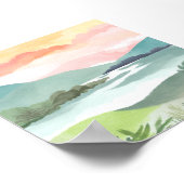 Poster Lever matinale du lac | Nature de l'eau (Coin)