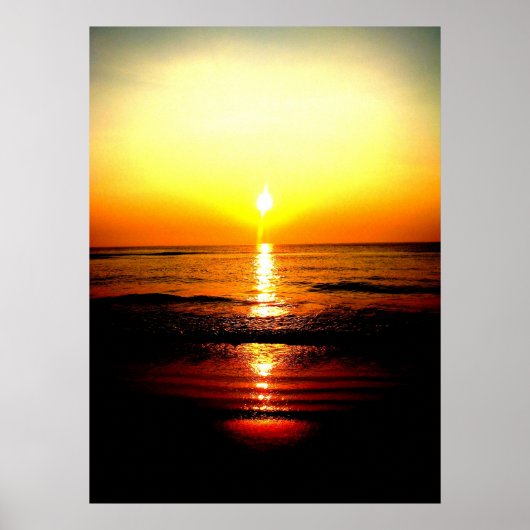 Poster Lever SuprêmeBeachsunrise (Devant)