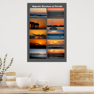 Poster Levers de soleil majestueux en Floride