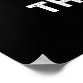 Poster Levez Le Ruuf Funny Chien Pun Dark BG (Coin)