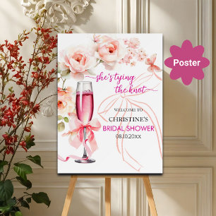 Poster Levez le verre qu'elle noue la Fête des mariées