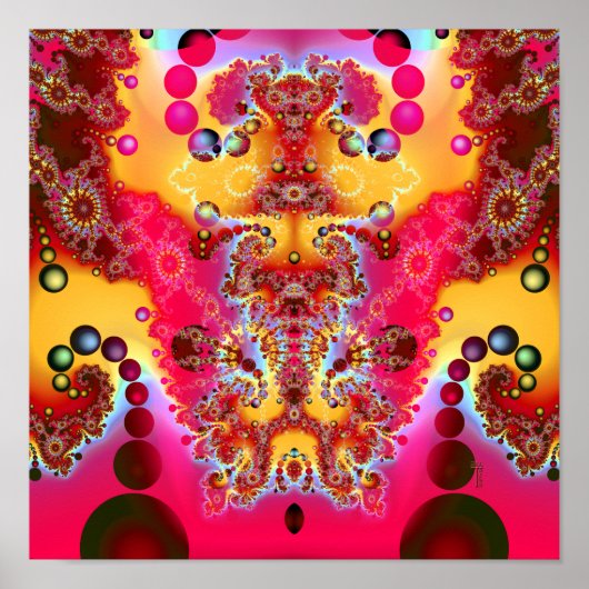 Poster Lévitation méditative V2 (12 po x 12 po) Imprimer (Devant)