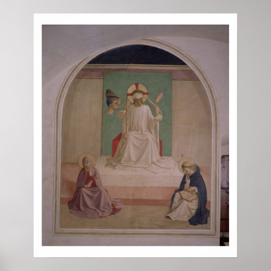 Poster L'évocation du Christ avec la Vierge et Saint Domi (Devant)