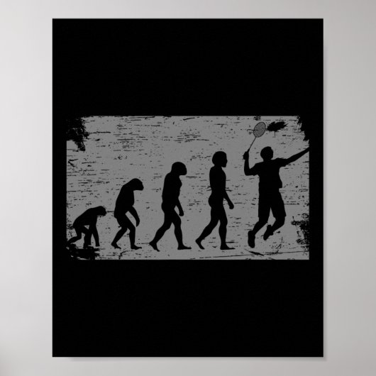 Poster L'évolution de Badminton (Devant)