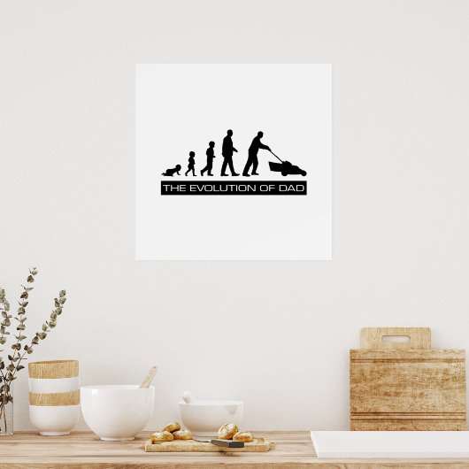 Poster L'évolution de papa (Cuisine)