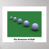 Poster L'évolution du golf (Devant)