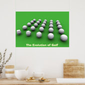 Poster L'évolution du golf (Cuisine)