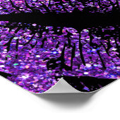 Poster Lèvres à Parties scintillant violette (Coin)