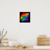 Poster Lèvres arc-en-ciel (Cuisine)