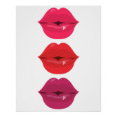 Poster Lèvres Art Mur, Lèvres Décor Mur Art Moderne (Devant)