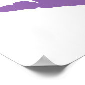 Poster Lèvres au rouge à lèvres violet pâle (Coin)