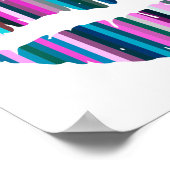 Poster Lèvres colorées Art Abstrait (Coin)