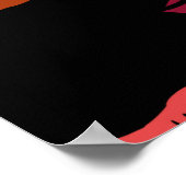 Poster Lèvres colorées motifs sans couture (Coin)