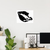 Poster lèvres empoisonnées (Bureau à domicile)