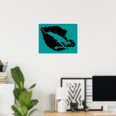 Poster lèvres empoisonnées (Bureau à domicile)