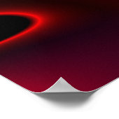 Poster Lèvres Noires Rouges Vape Sur (Coin)