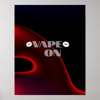 Lèvres Noires Rouges Vape Sur