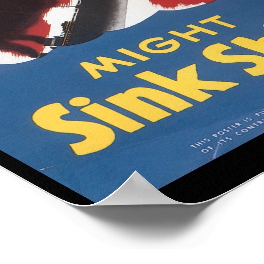 Poster Lèvres Perdues Bateaux d'évier Guerre mondiale 2 (Coin)