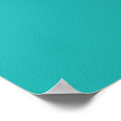 Poster Lèvres qui s'embrassent turquoise et jaune (Coin)