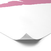 Poster Lèvres Rose rose roux (Coin)