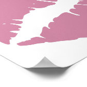 Poster Lèvres Rose rose roux (Coin)