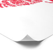 Poster Lèvres roses XOXO | Artiste de maquillage (Coin)