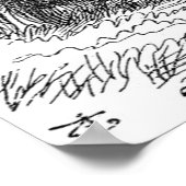 Poster Lewis Carroll Looking Glass Illustration & quota (Coin)