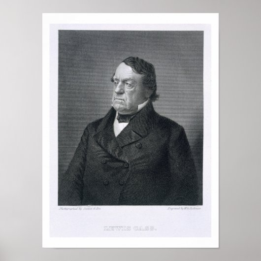 Poster Lewis Cass, gravée par William G. Jackman (fl.c.1 (Devant)