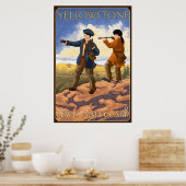 Poster Lewis et Clark - Parc national de Yellowstone (Cuisine)