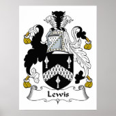 Poster Lewis Family Crest (Devant)