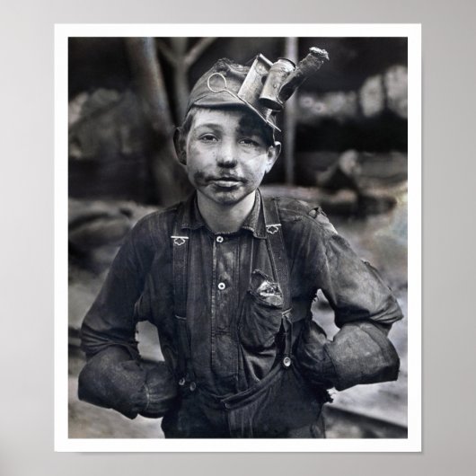 Poster Lewis Wickes Hine - Portrait de Tipple Boy (Devant)