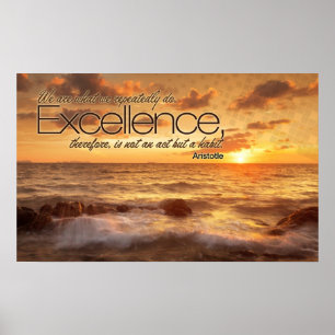 Poster L'excellence est copie inspirée d'affiche