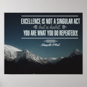 Poster L'Excellence Est Une Habitude (Devant)