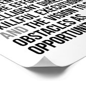 Poster L'excellence n'est jamais un accident (Coin)