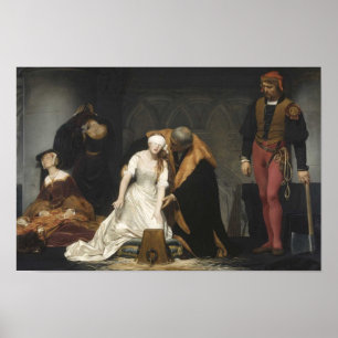 Poster L'exécution de Madame Jane Grey