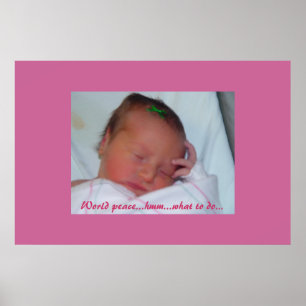 Poster Lexi ruminant sur la Paix Mondiale !