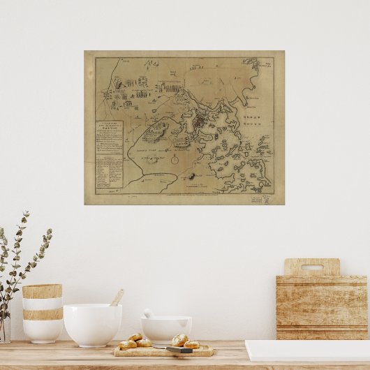 Poster Lexington, Concord et siège de Boston (Cuisine)