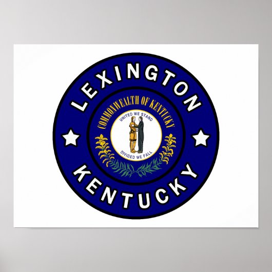 Poster Lexington Kentucky (Devant)