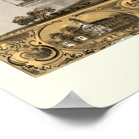 Poster Lexington, MO Carte panoramique - 1869 (Coin)