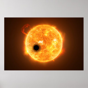 Poster L'Exoplanet Wasp-107b Est Un Géant De Gaz