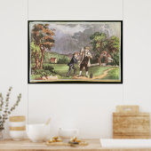 Poster L'expérience de Franklin en électricité (Cuisine)