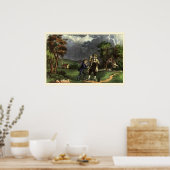 Poster L'expérience du cerf-volant et de la foudre de Ben (Cuisine)