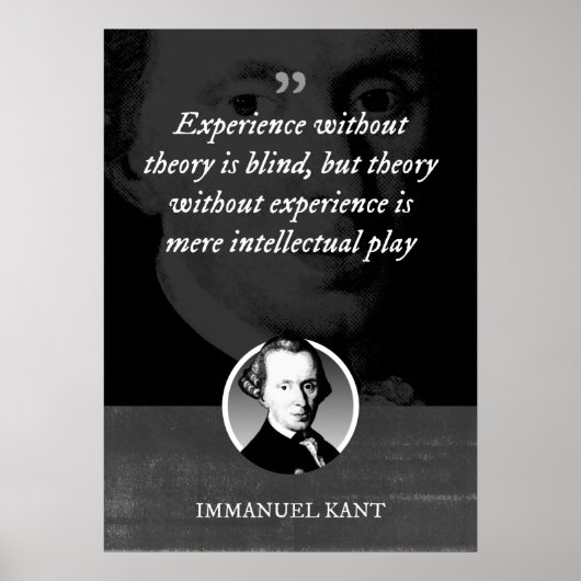 Poster L'expérience sans théorie est aveugle (Devant)