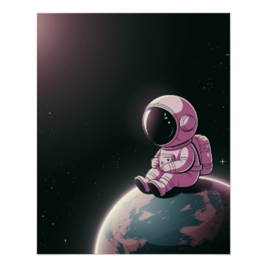 Poster L'explorateur cosmique (Devant)