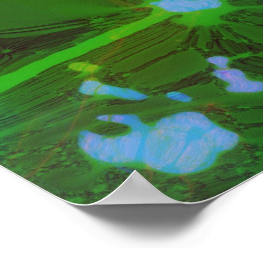 Poster L'explosion périphérique L'art Abstrait holographi (Coin)