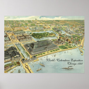 Poster L'exposition colombienne du monde, Chicago, 1893